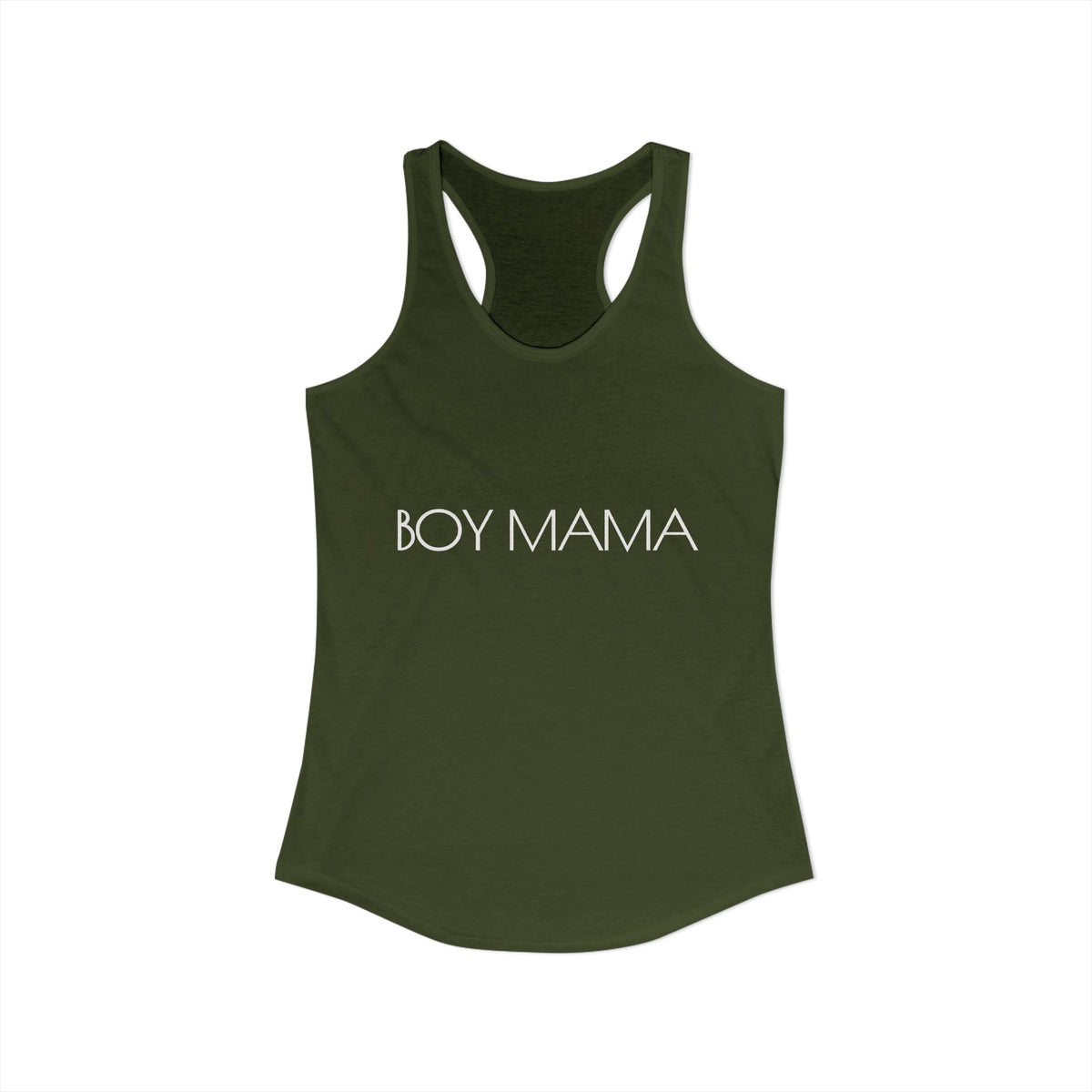 Boy Mama Women's Ideal Racerback Tank