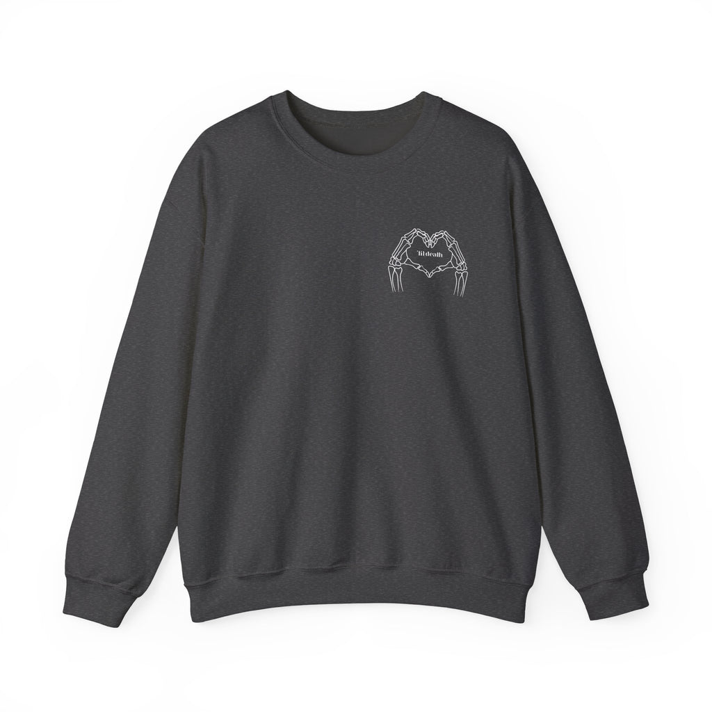 Skeleton Heart, Gothic Night Design Sweatshirt