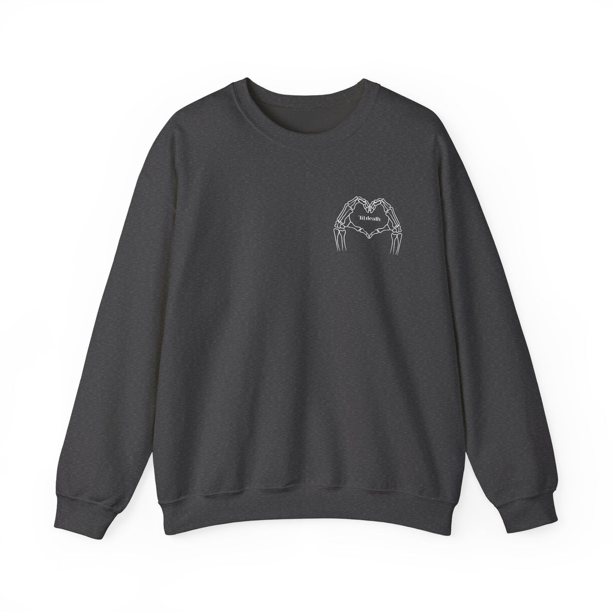 Skeleton Heart, Gothic Night Design Sweatshirt