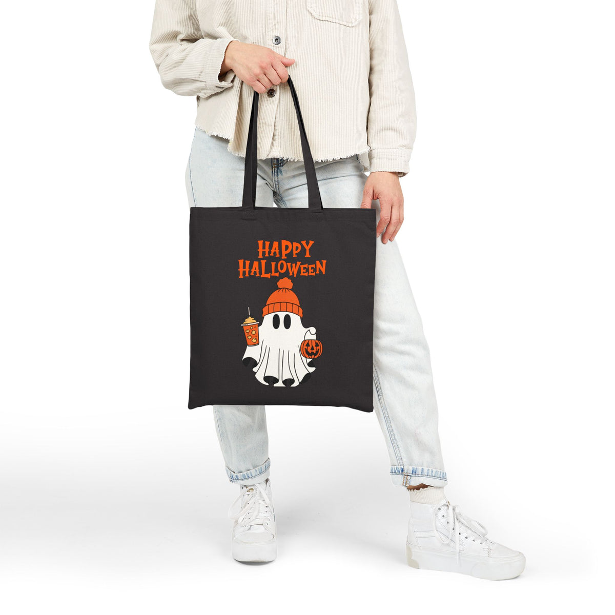 Happy Halloween Ghost Tote Bag