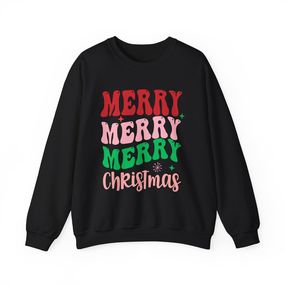 Merry Merry Merry Christmas Crewneck Sweatshirt