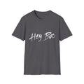 Hey Boo T-Shirt — Casual Script Graphic Tee for Couples & Friends