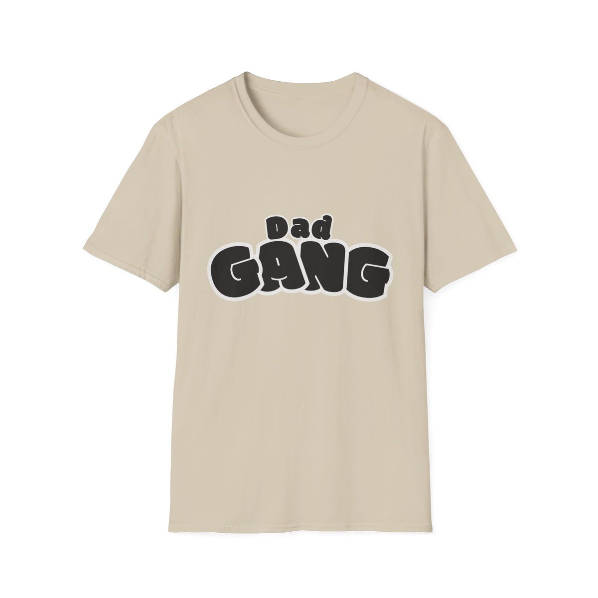 Dad Gang T-Shirt — Retro Bubble Letter Tee for Fathers, Father’s Day Gift