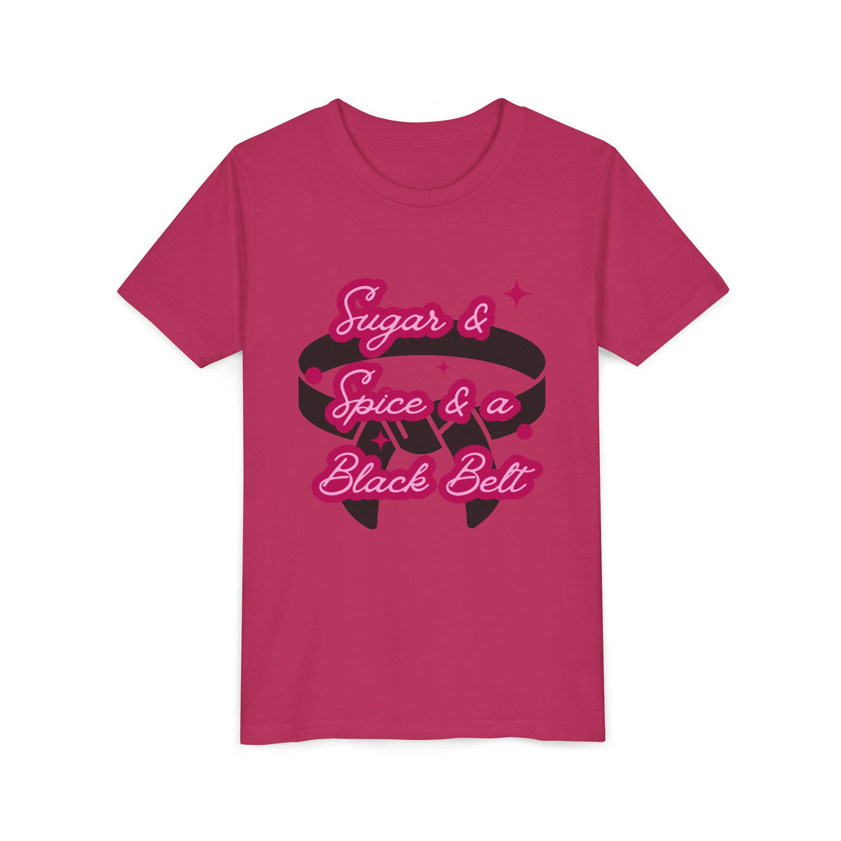 Sugar and Spice and a Black Belt -  Bold Retro Graphic
