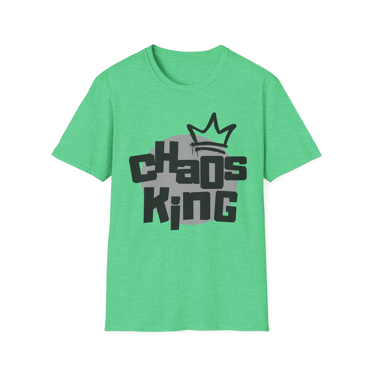 Chaos King T-Shirt — Retro Bubble Letter Tee for Fathers, Father’s Day Gift