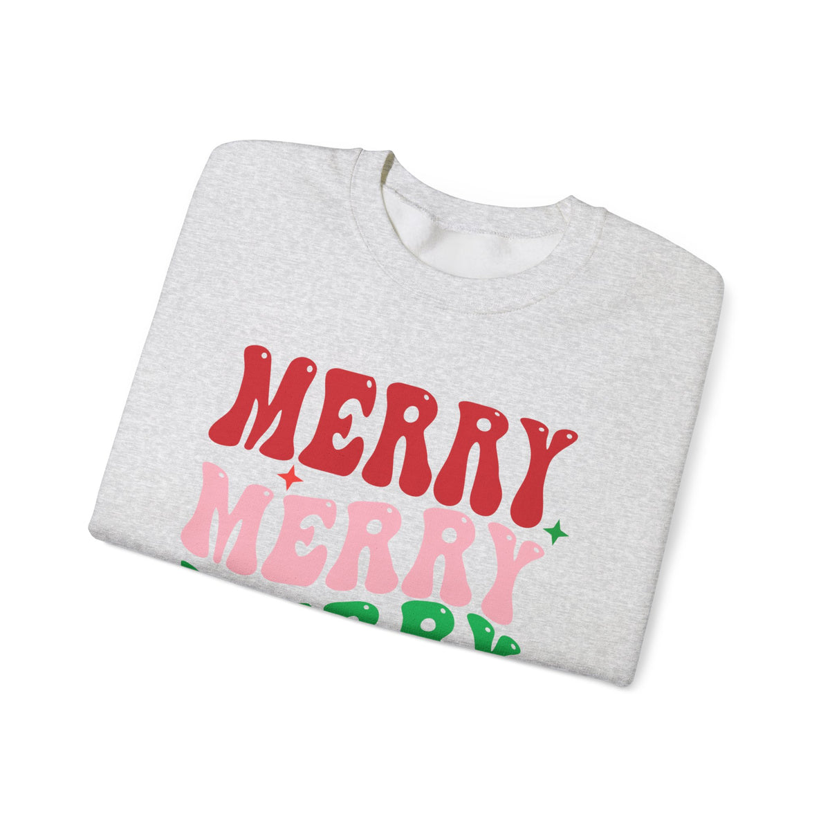 Merry Merry Merry Christmas Crewneck Sweatshirt