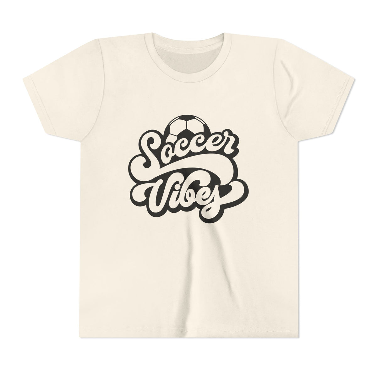 Soccer Vibes Youth Tee - Cute Kids' Sports T-Shirt