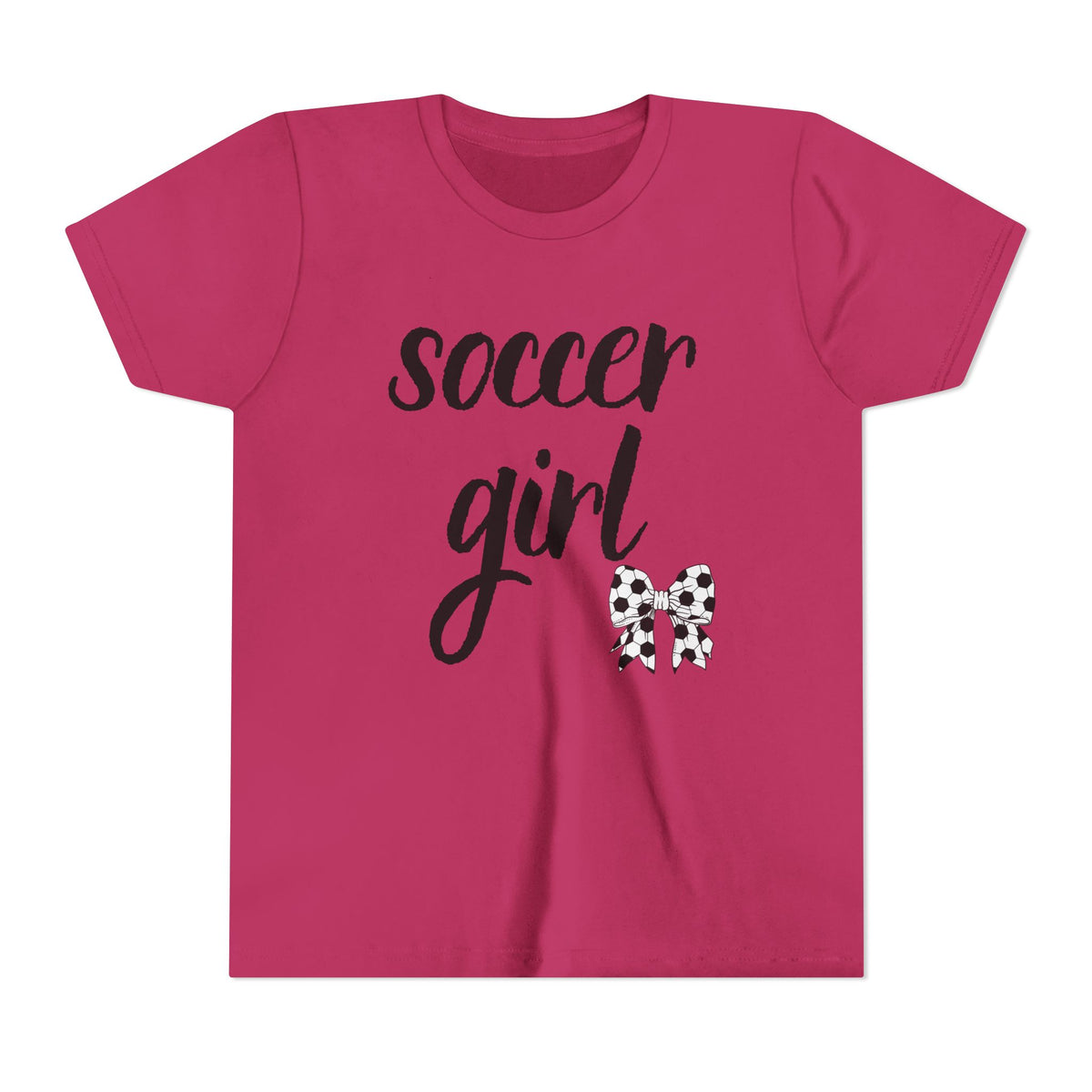 Soccer Girl Youth Tee - Cute Kids' Sports T-Shirt