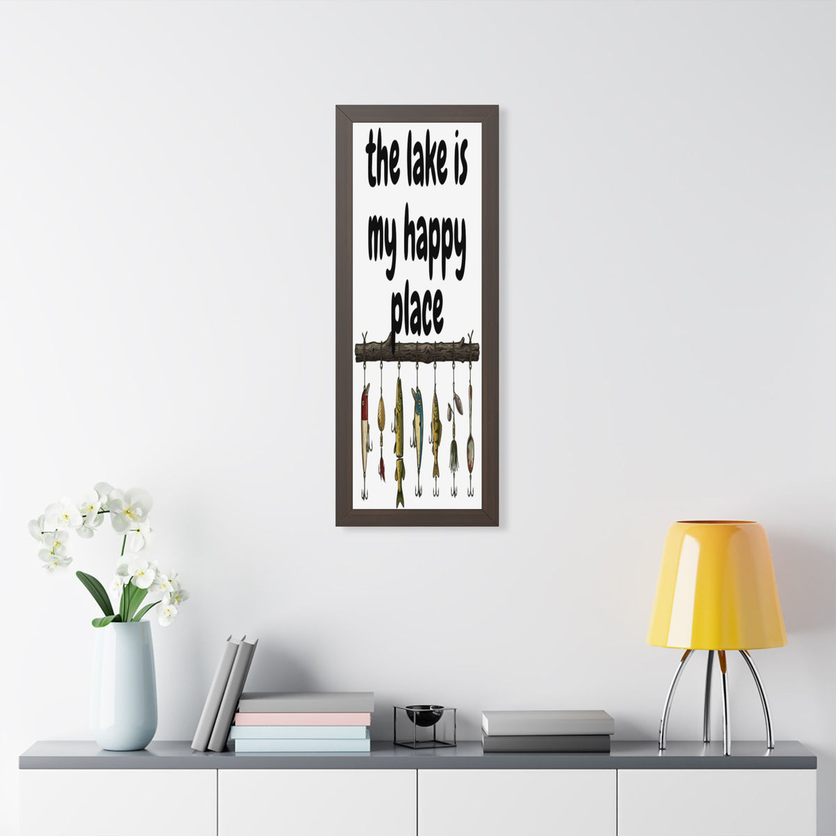 The Lake is My Happy Place - Wall Art