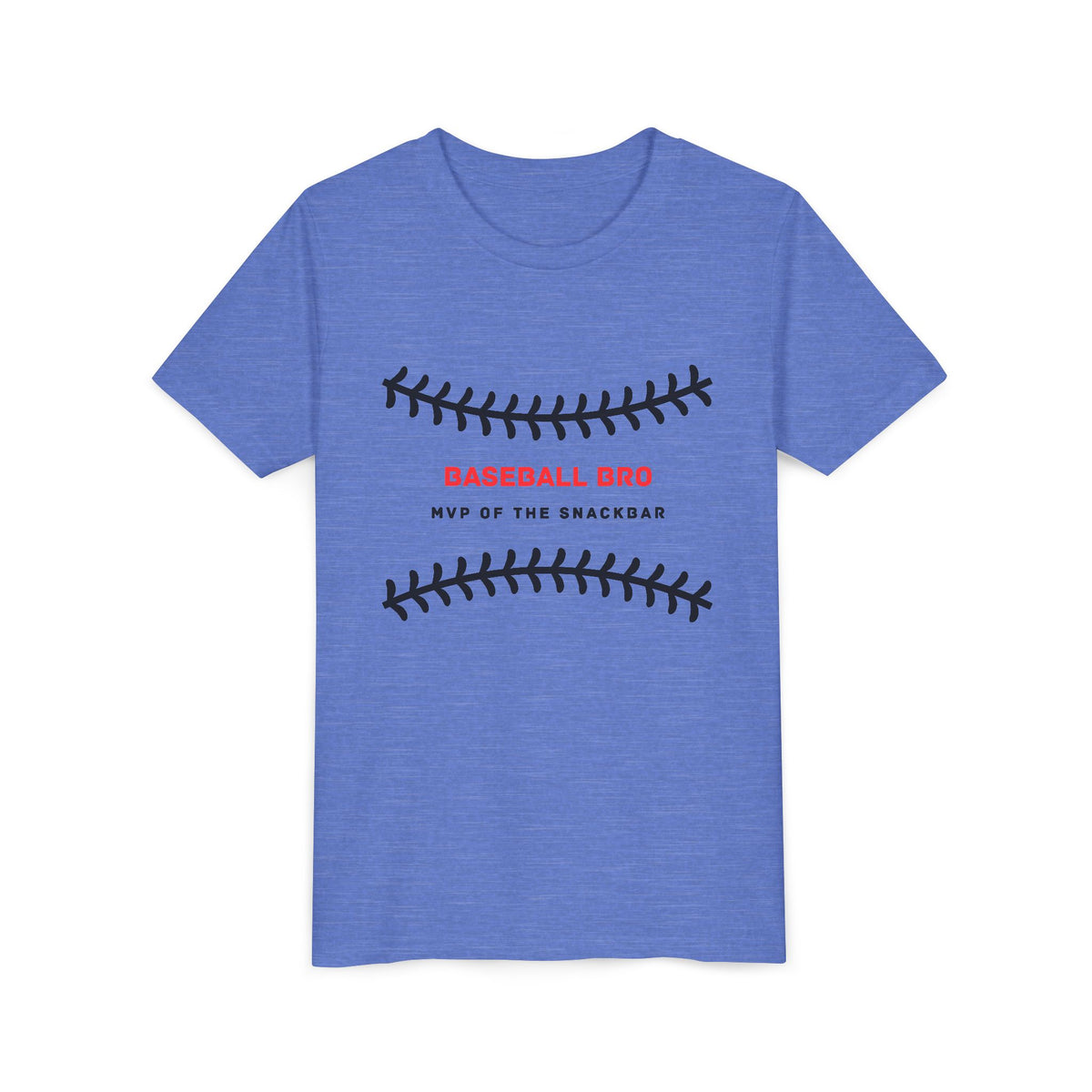 Baseball Bro Youth Tee – "MVP of the Snackbar" Kids Baseball T-Shirt