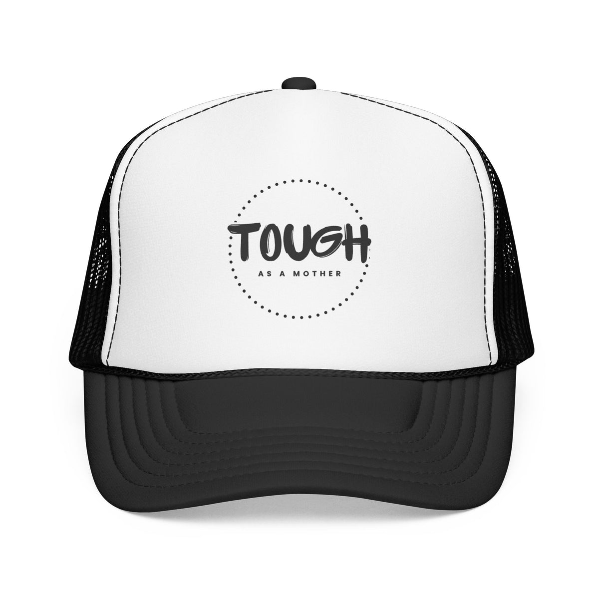 Tough As A Mother Trucker Hat — Retro Foam Mesh Cap for Moms