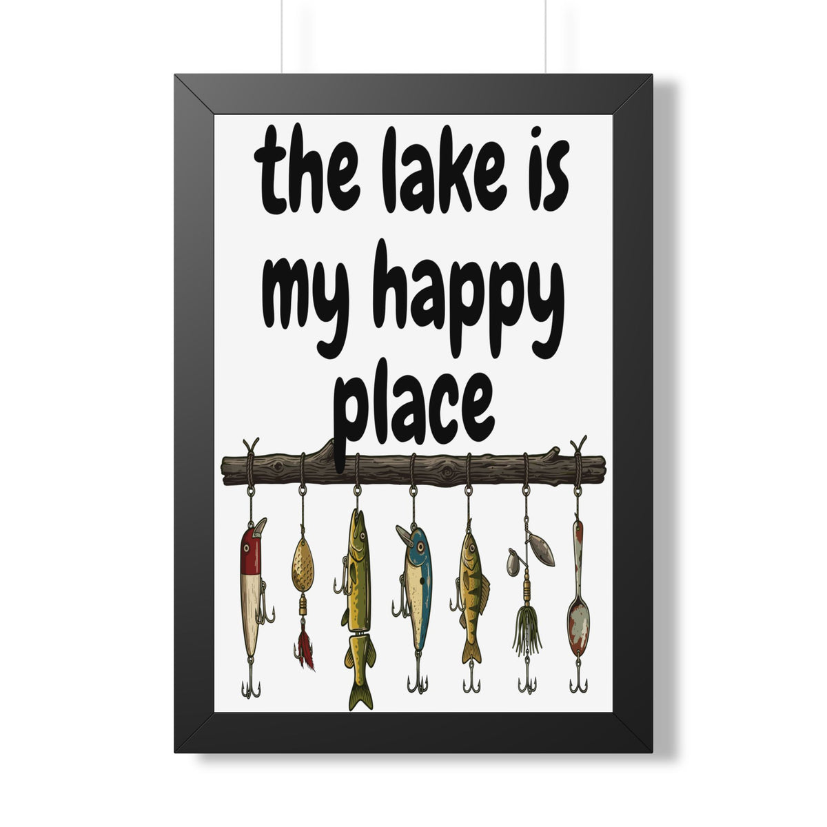 The Lake is My Happy Place - Wall Art