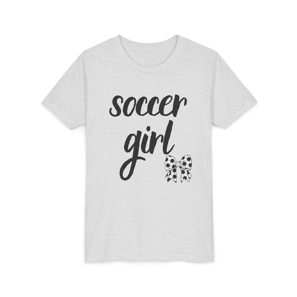 Soccer Girl Youth Tee - Cute Kids' Sports T-Shirt