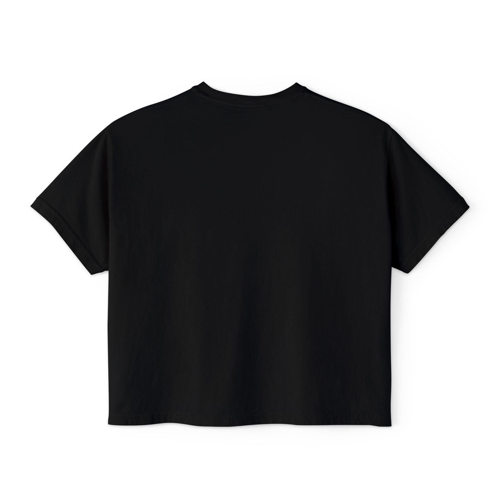 Mama Boxy Tee — Casual Women's Cropped Mom Shirt (Mint Script)