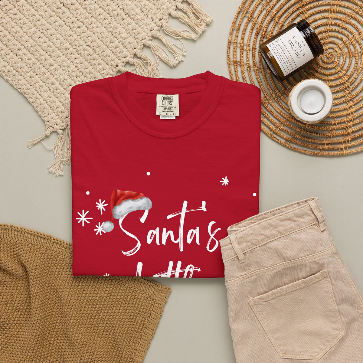 Santa's Little Helper T-Shirt — Women's Christmas Holiday Tee