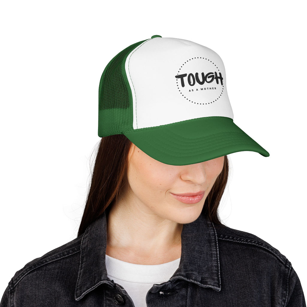 Tough As A Mother Trucker Hat — Retro Foam Mesh Cap for Moms