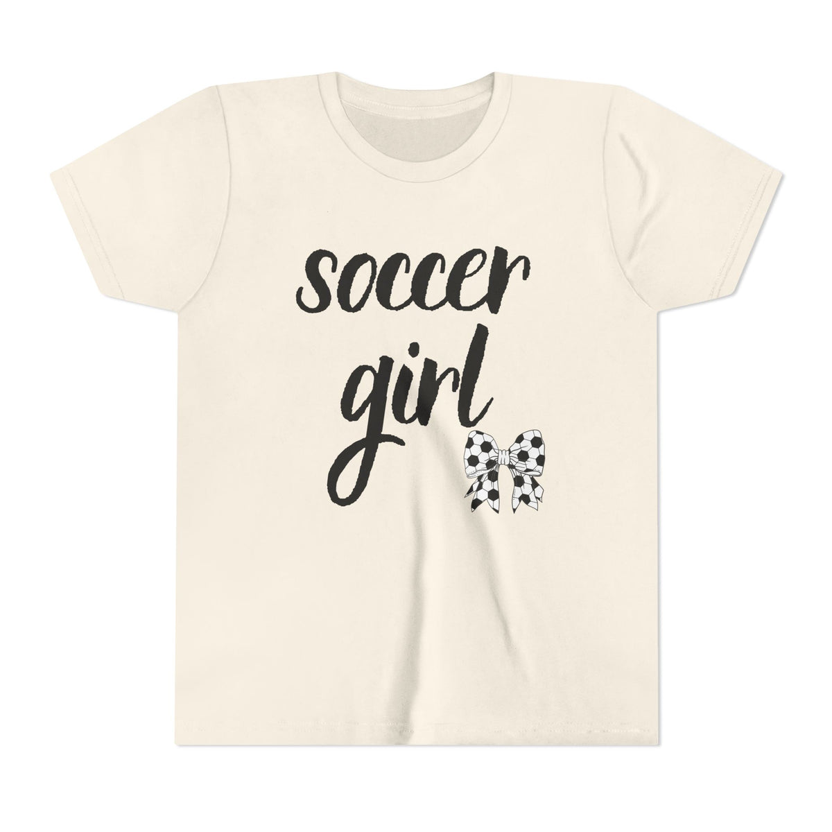 Soccer Girl Youth Tee - Cute Kids' Sports T-Shirt