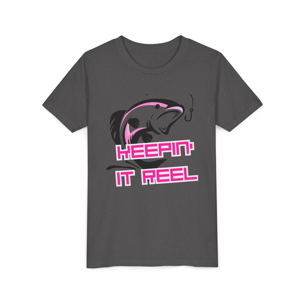 Youth Fishing Tee - "Keepin' It Reel" Graphic Shirt