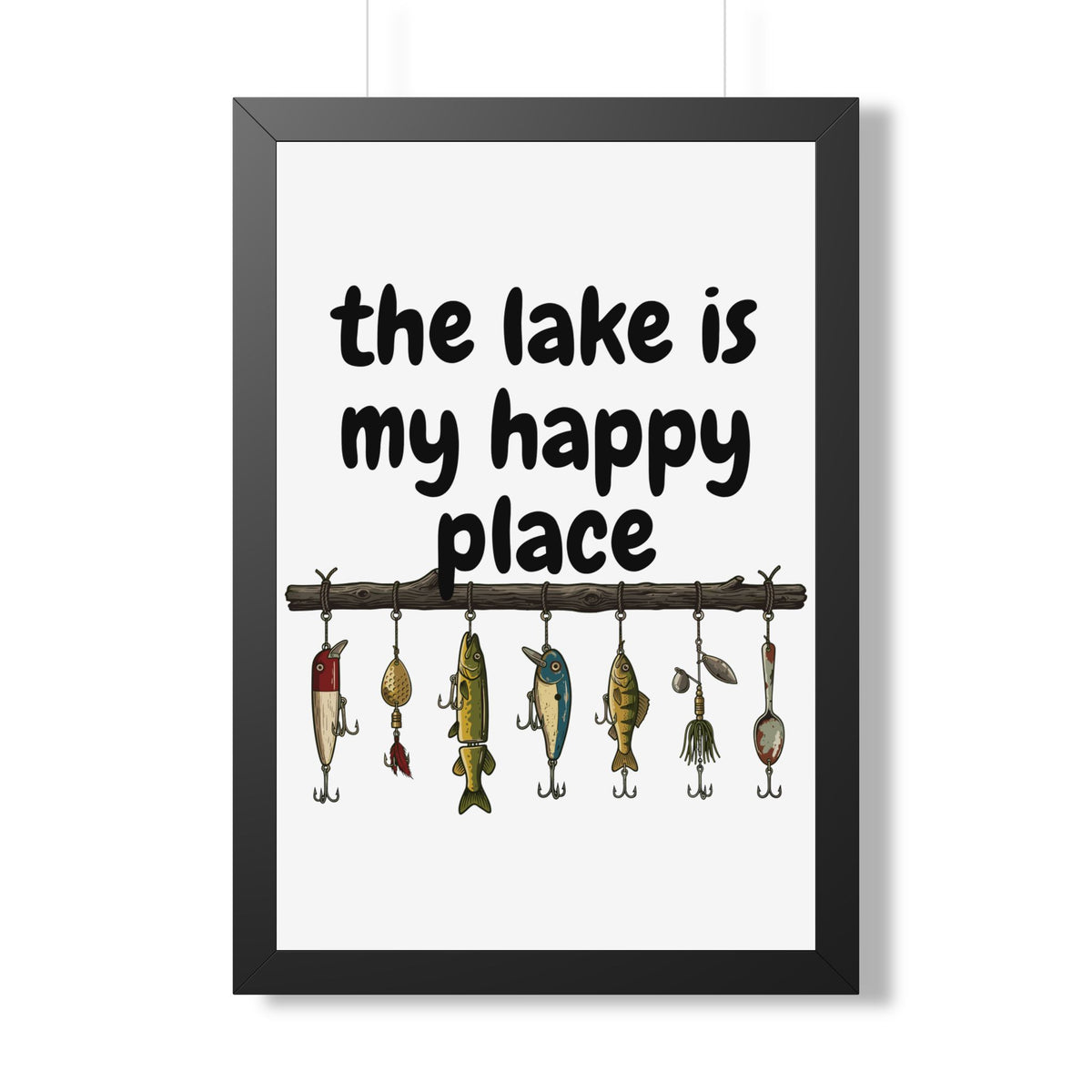 The Lake is My Happy Place - Wall Art