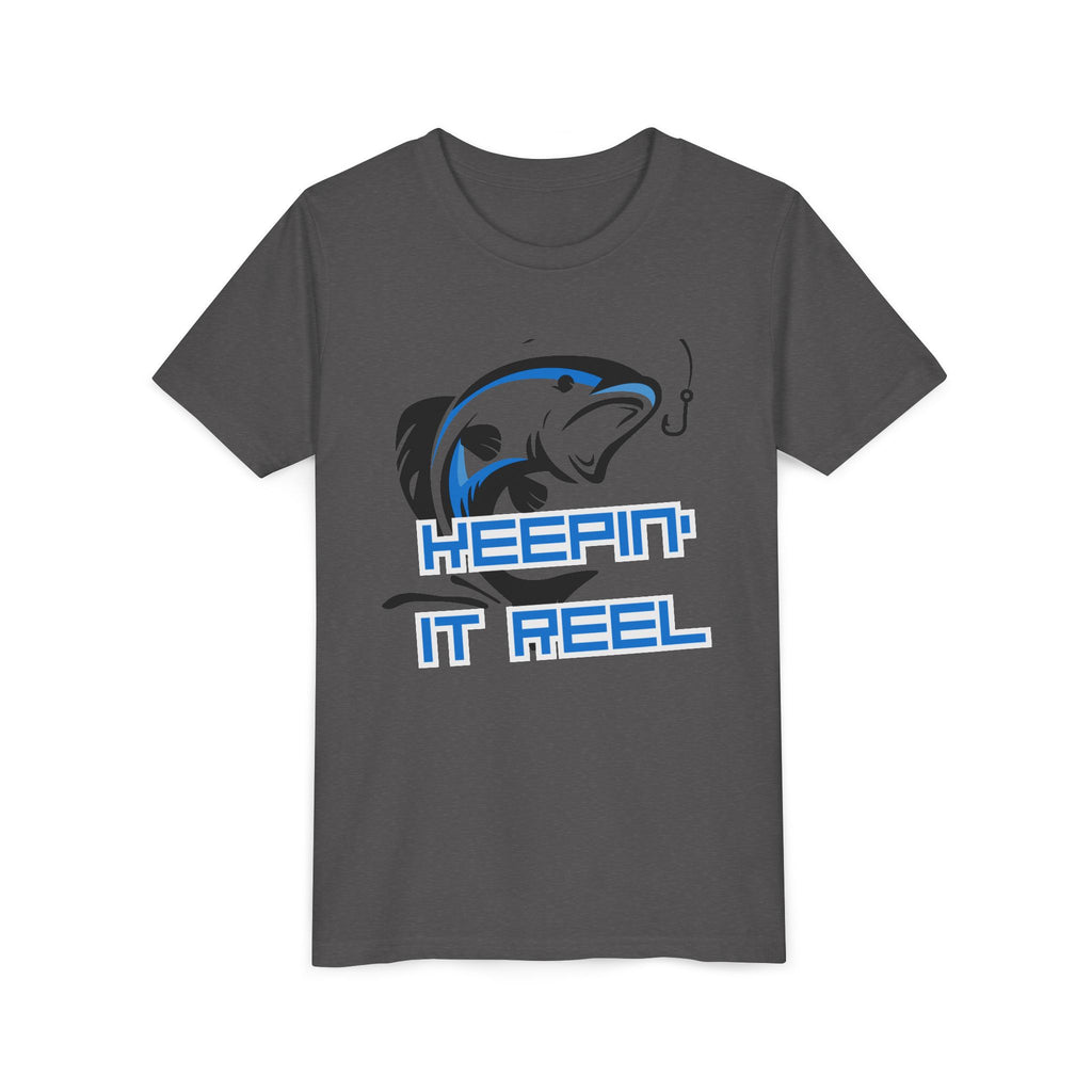 Youth Fishing Tee - "Keepin' It Reel" Graphic Shirt