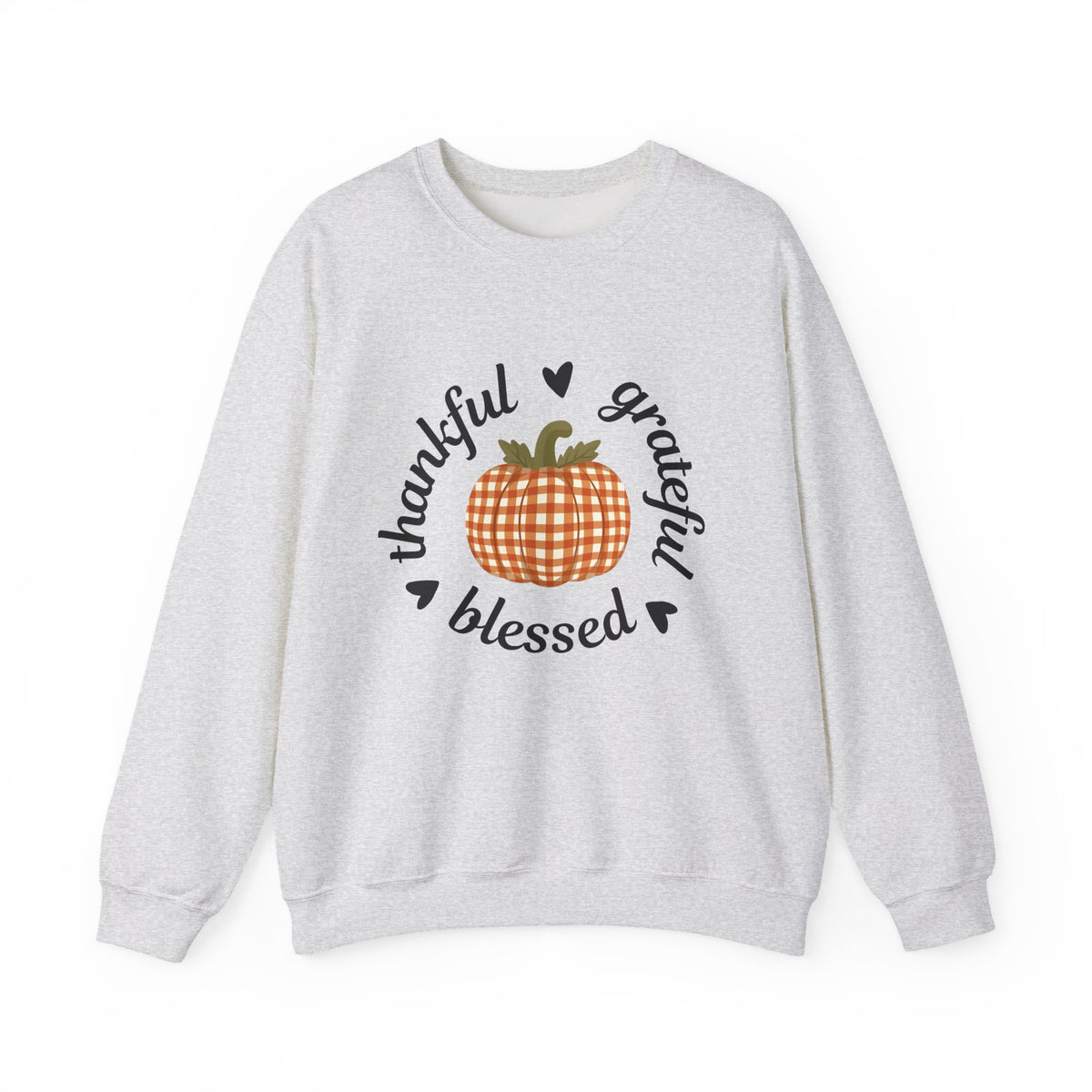 Thankful Grateful Blessed Sweatshirt — Pumpkin Fall Crewneck