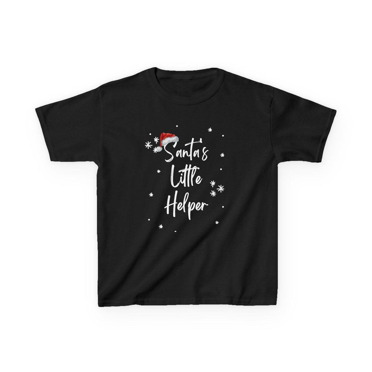 Kids T-Shirt — "Santa's Little Helper" Christmas Tee for Toddlers & Kids