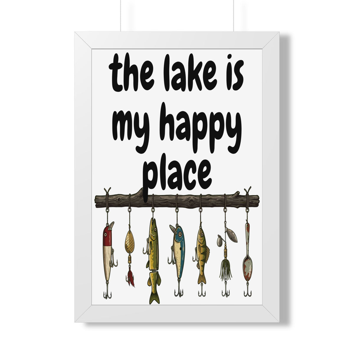 The Lake is My Happy Place - Wall Art