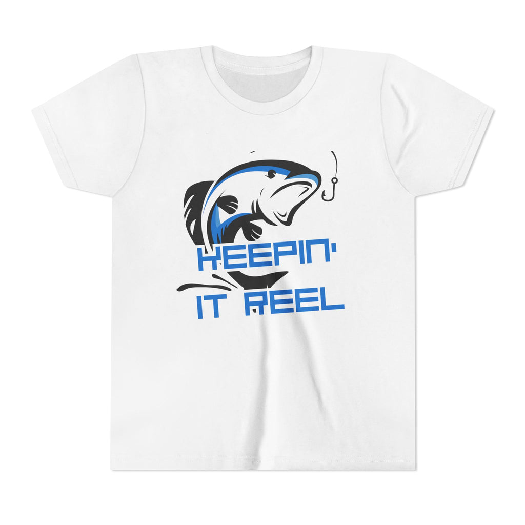 Youth Fishing Tee - "Keepin' It Reel" Graphic Shirt