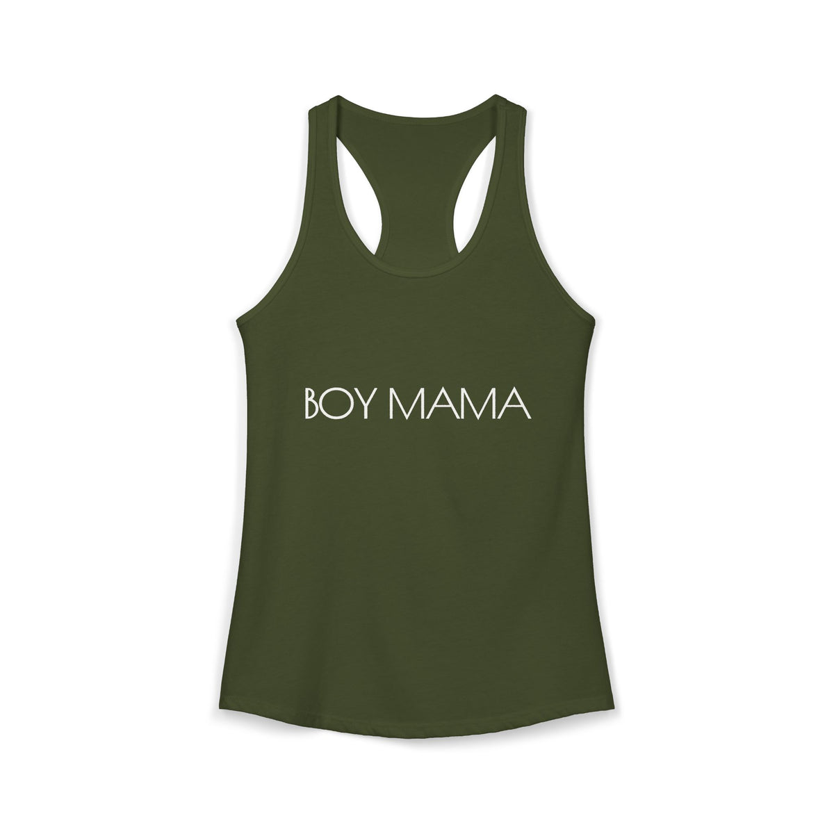 Boy Mama Women's Ideal Racerback Tank