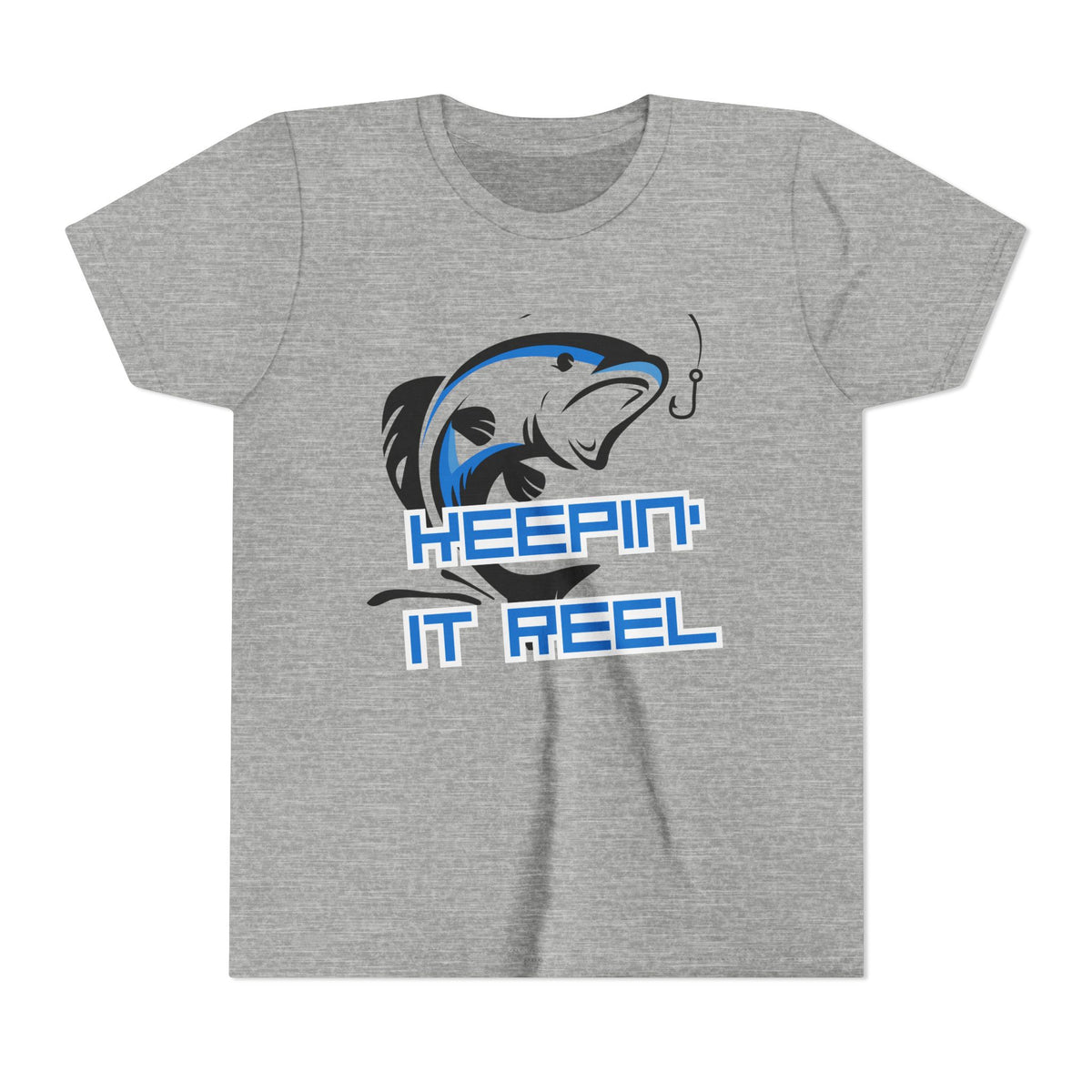 Youth Fishing Tee - "Keepin' It Reel" Graphic Shirt