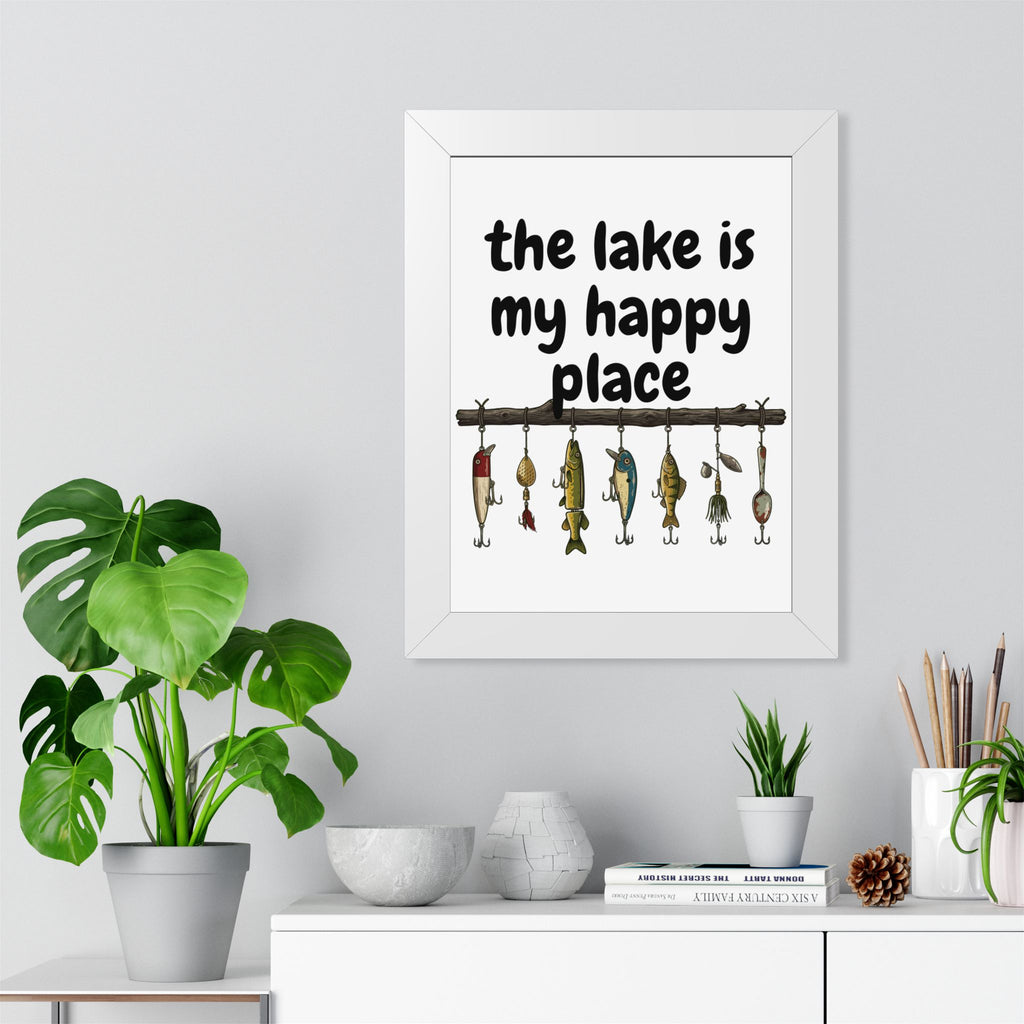 The Lake is My Happy Place - Wall Art