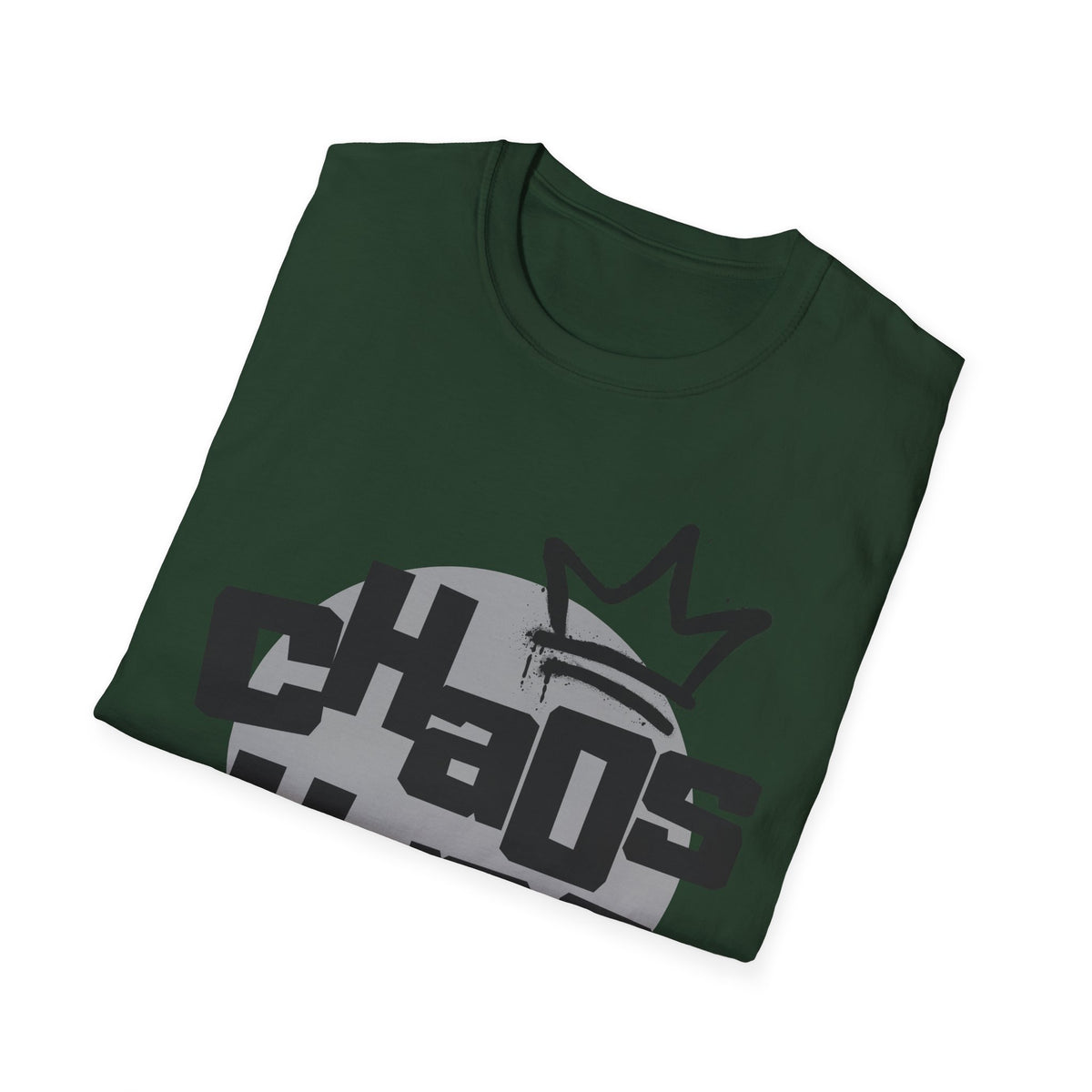 Chaos King T-Shirt — Retro Bubble Letter Tee for Fathers, Father’s Day Gift