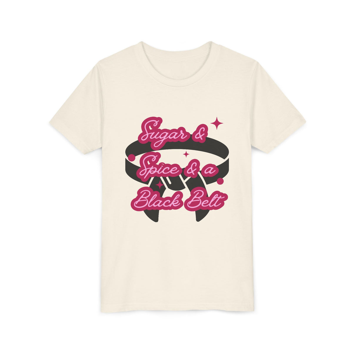 Sugar and Spice and a Black Belt -  Bold Retro Graphic
