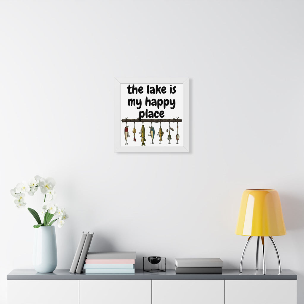 The Lake is My Happy Place - Wall Art