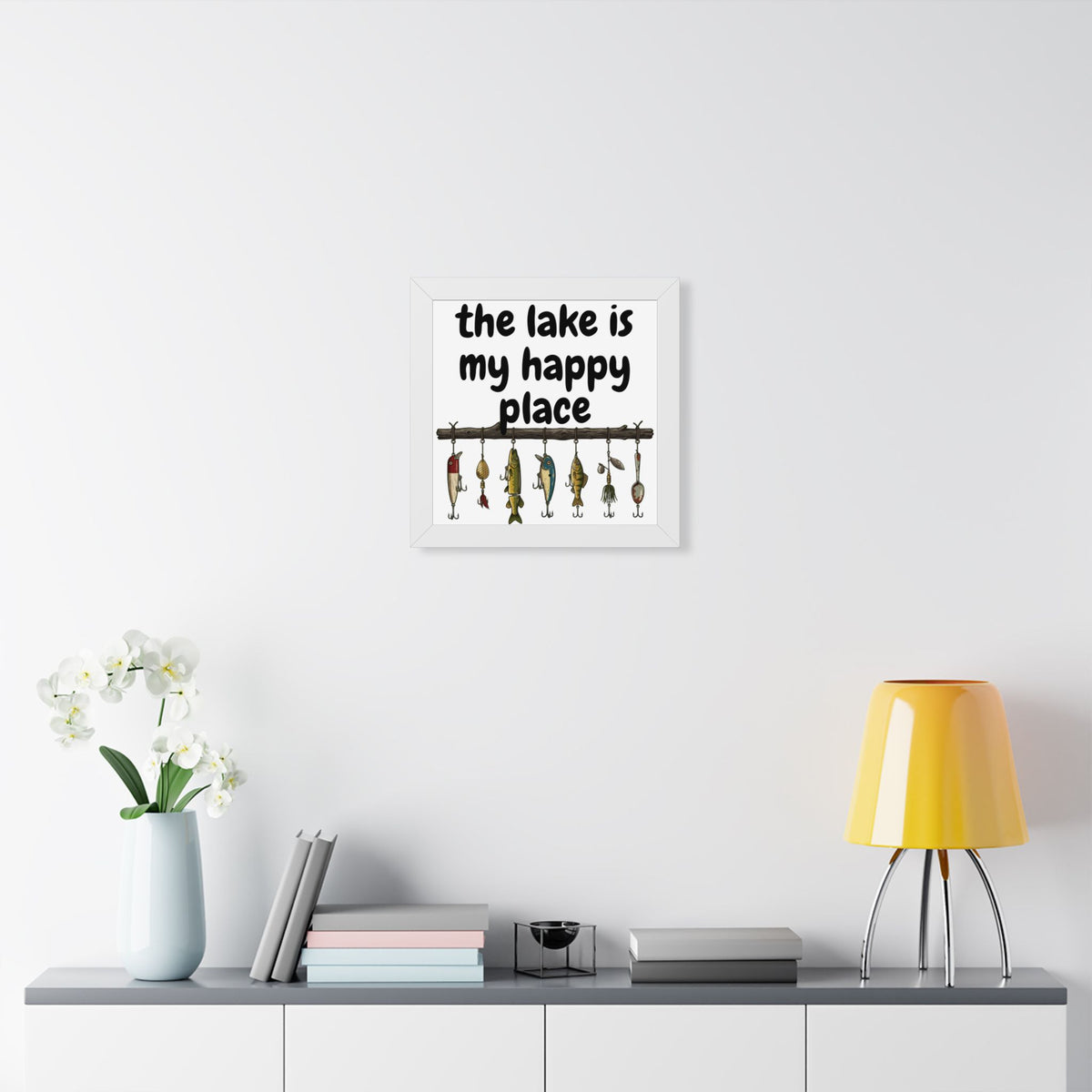 The Lake is My Happy Place - Wall Art