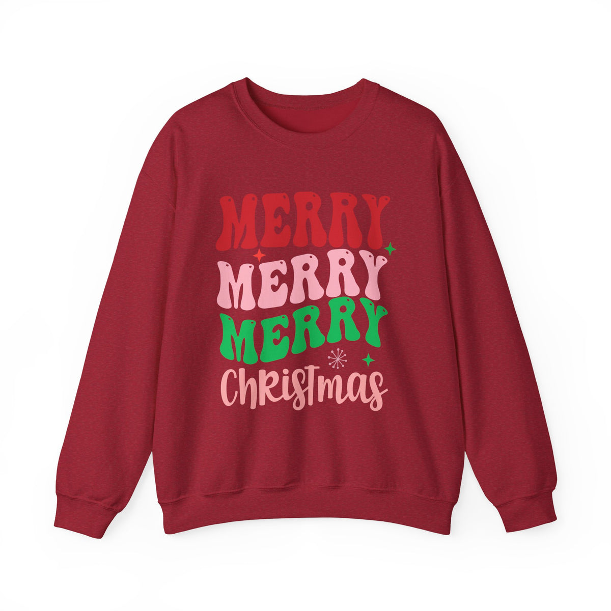 Merry Merry Merry Christmas Crewneck Sweatshirt