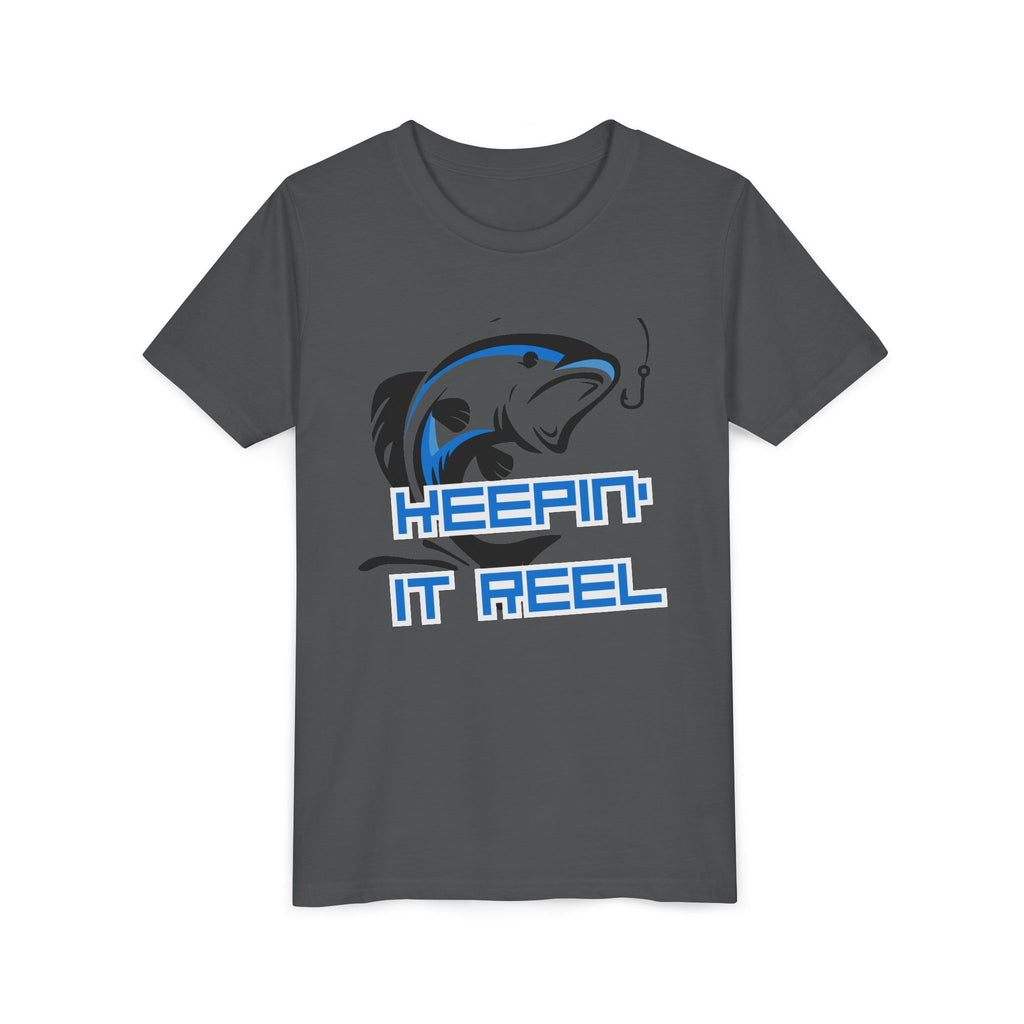 Youth Fishing Tee - "Keepin' It Reel" Graphic Shirt
