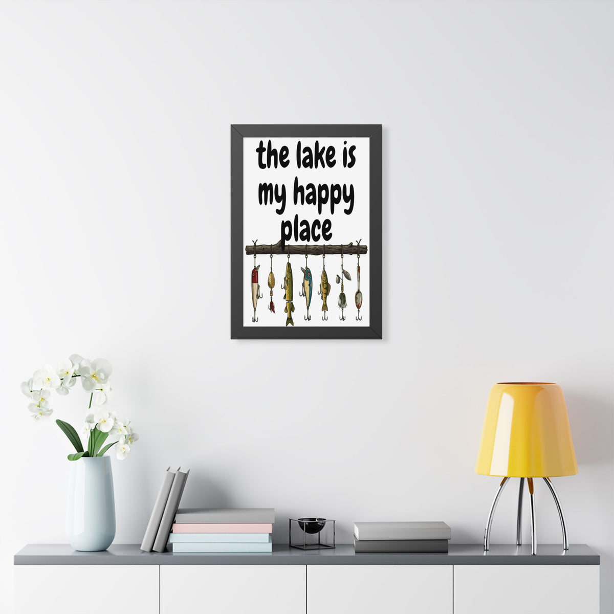 The Lake is My Happy Place - Wall Art