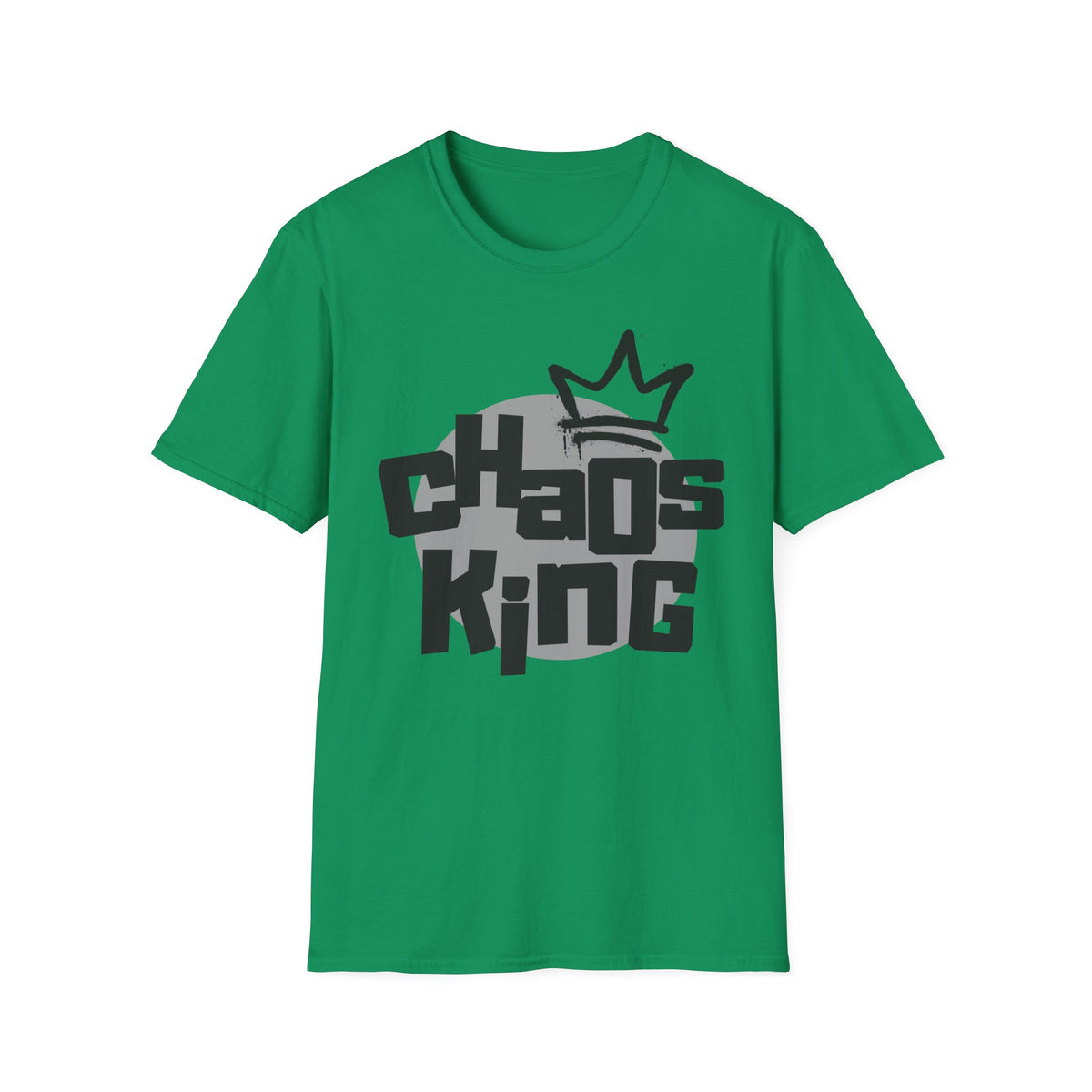 Chaos King T-Shirt — Retro Bubble Letter Tee for Fathers, Father’s Day Gift