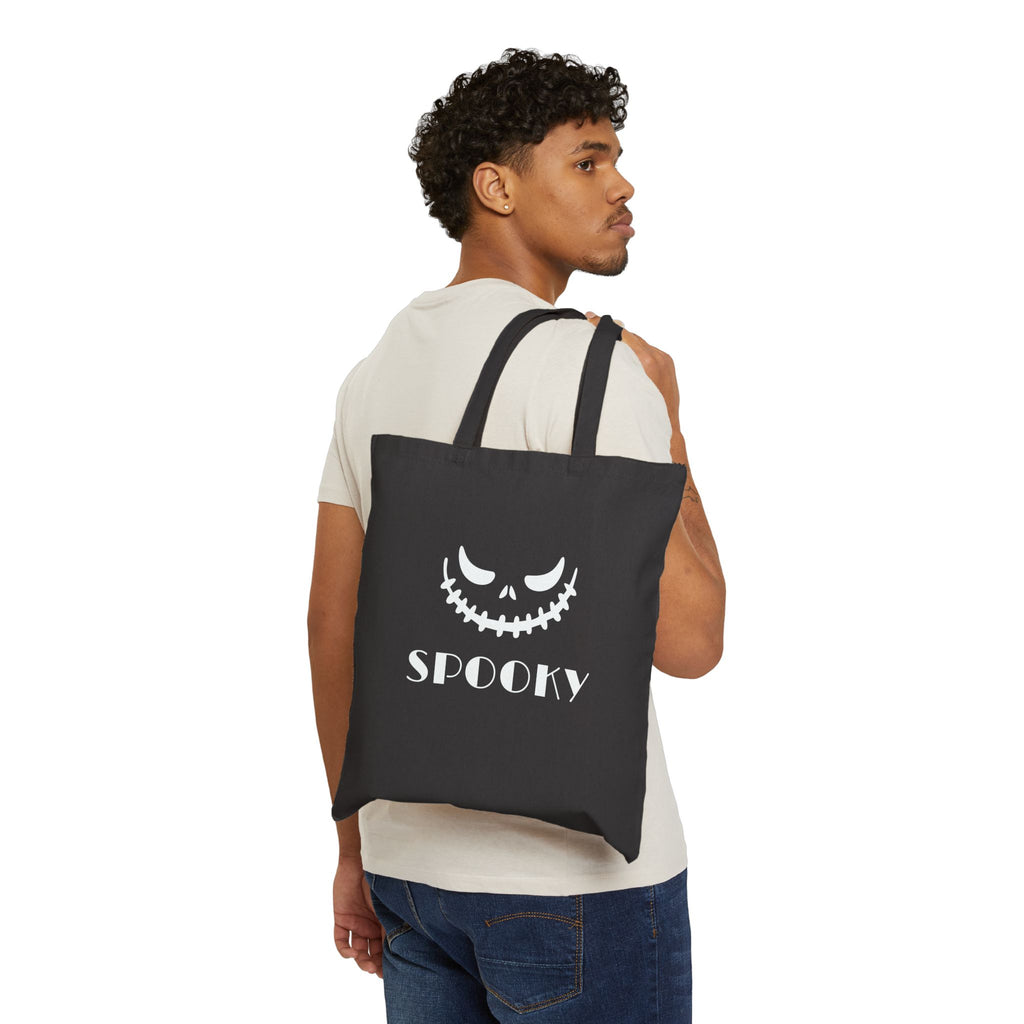 Spooky Jack-O'-Lantern Canvas Tote Bag