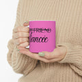 Fiancee Mug – Bright Pink Coffee Lover Design