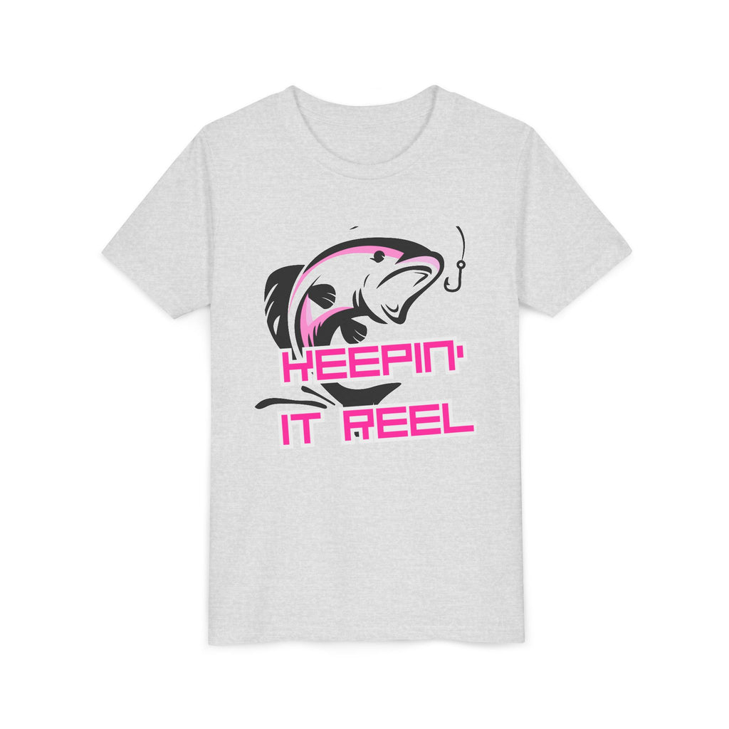 Youth Fishing Tee - "Keepin' It Reel" Graphic Shirt