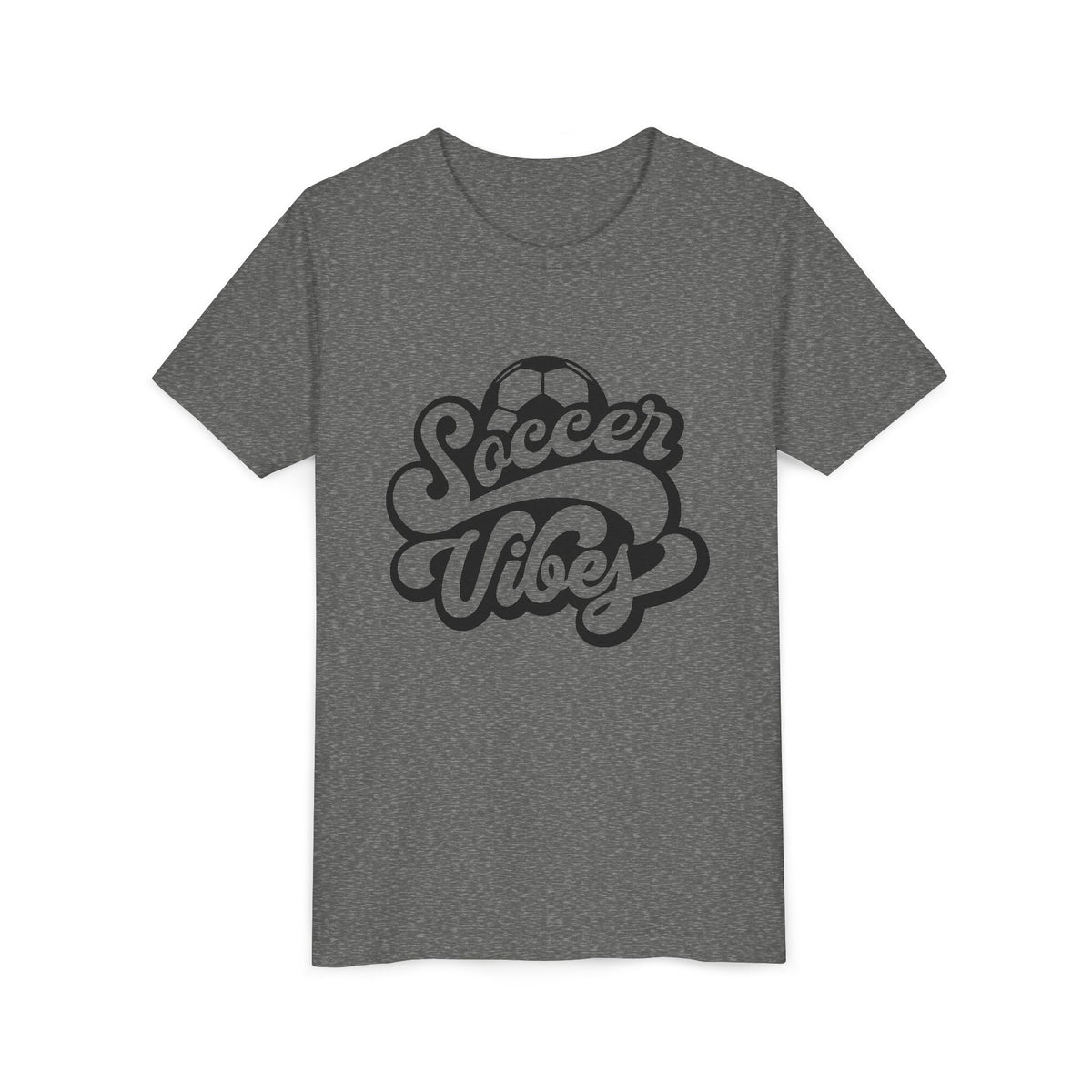 Soccer Vibes Youth Tee - Cute Kids' Sports T-Shirt