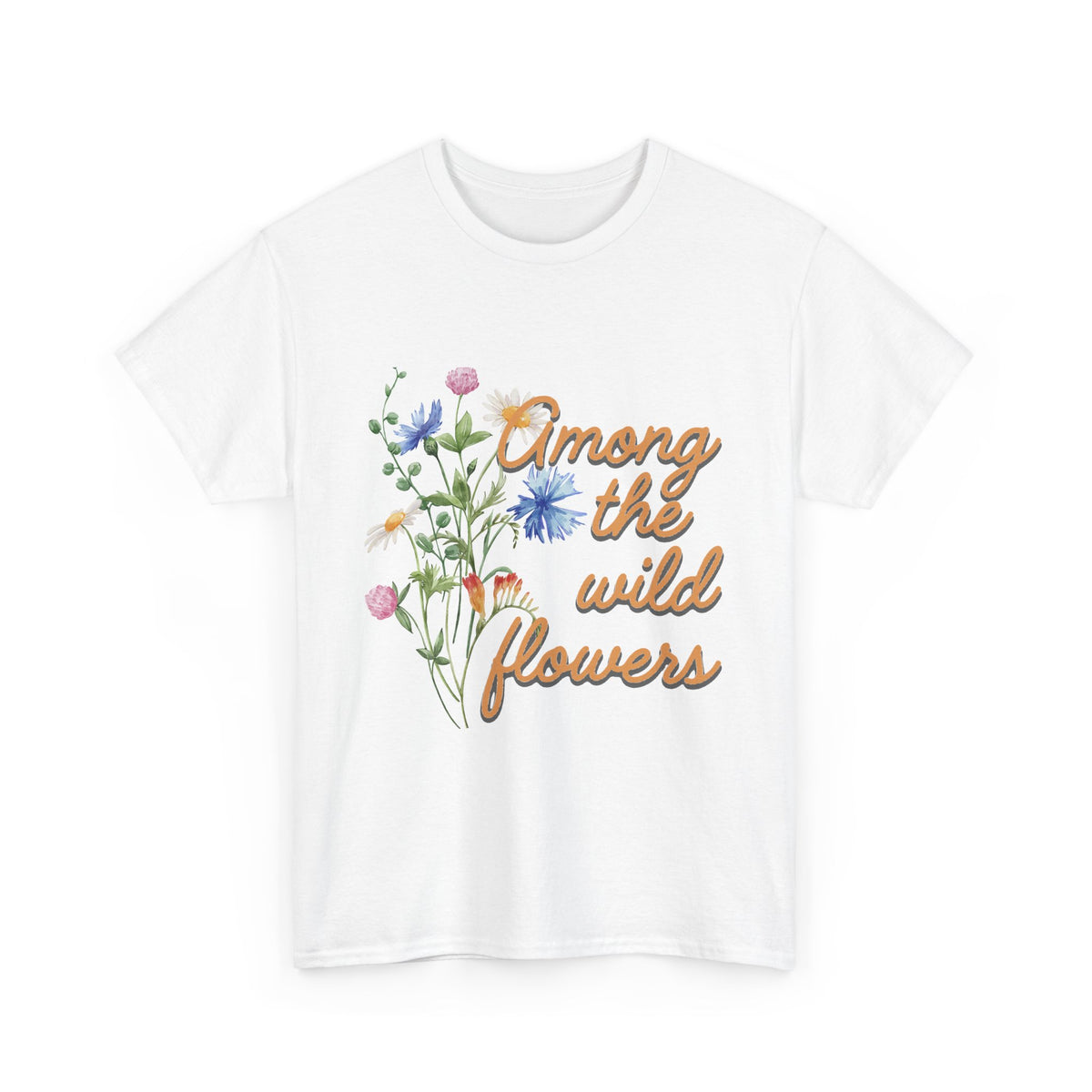 Among the Wild Flowers Tee — Floral Graphic T-Shirt