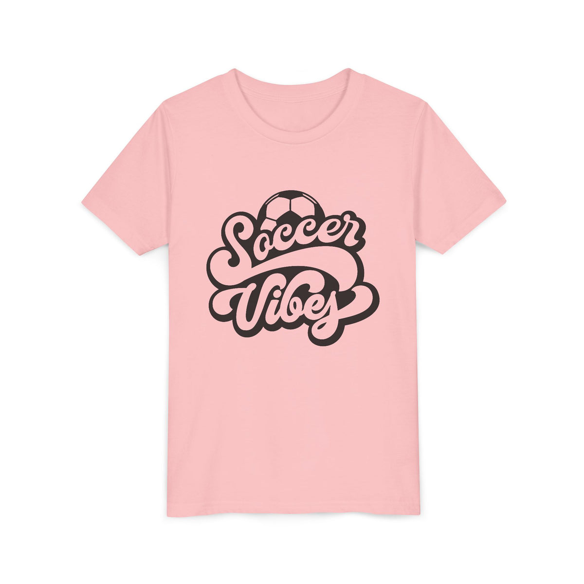 Soccer Vibes Youth Tee - Cute Kids' Sports T-Shirt
