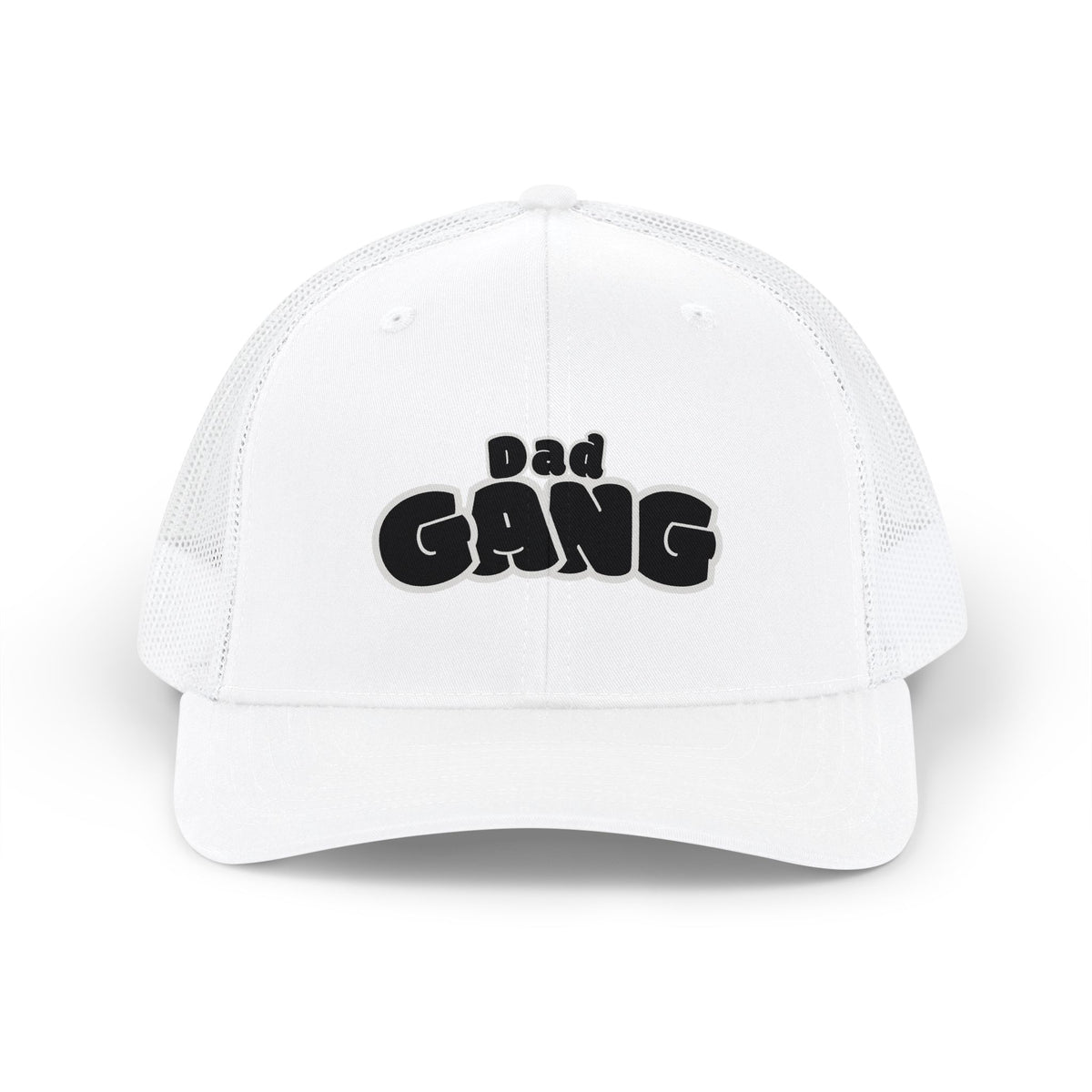 Dad Gang Snapback Trucker Hat — Embroidered Retro Dad Cap, Father's Day Gift