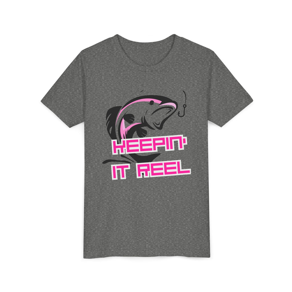 Youth Fishing Tee - "Keepin' It Reel" Graphic Shirt