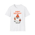 Happy Halloween Ghost T-Shirt — Cute Pumpkin Candy Coffeebean Costume Tee