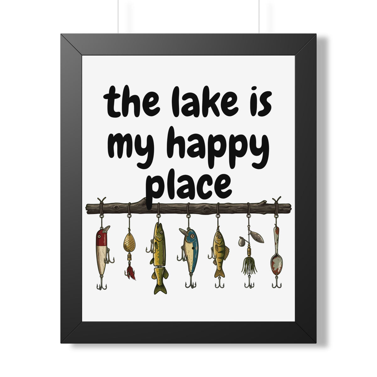 The Lake is My Happy Place - Wall Art