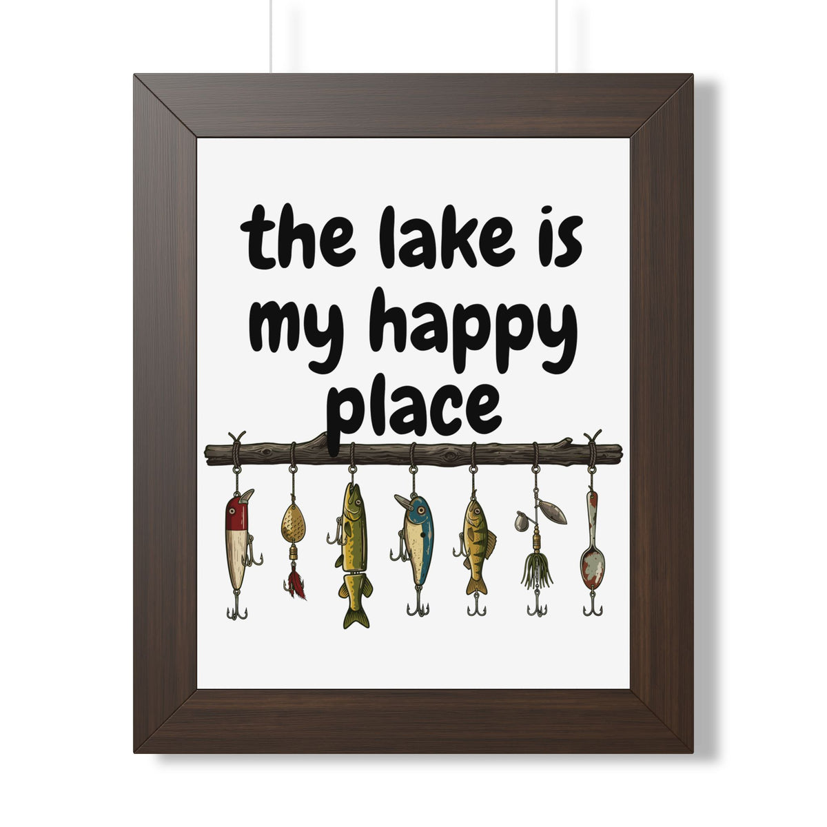 The Lake is My Happy Place - Wall Art
